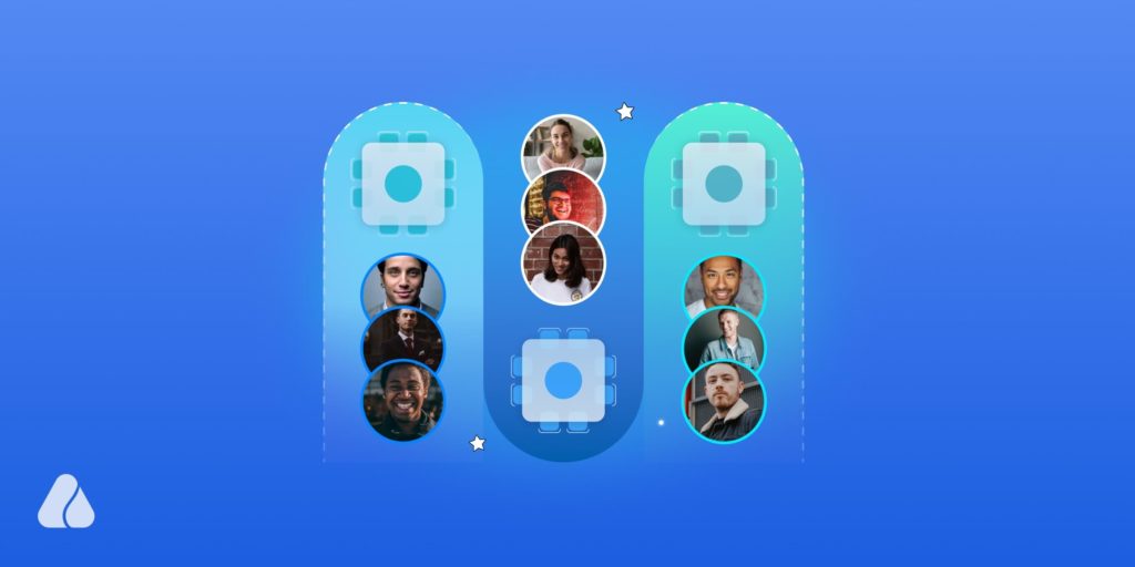 People in a virtual breakout room